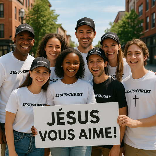 👕 Commandes Personnalisées pour Groupes – Faites briller votre foi ensemble !