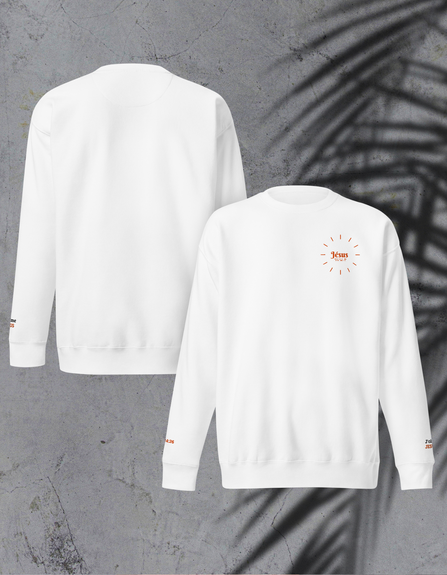 Sweatshirt premium - Jesus - cercle Nzamuak for JESUS