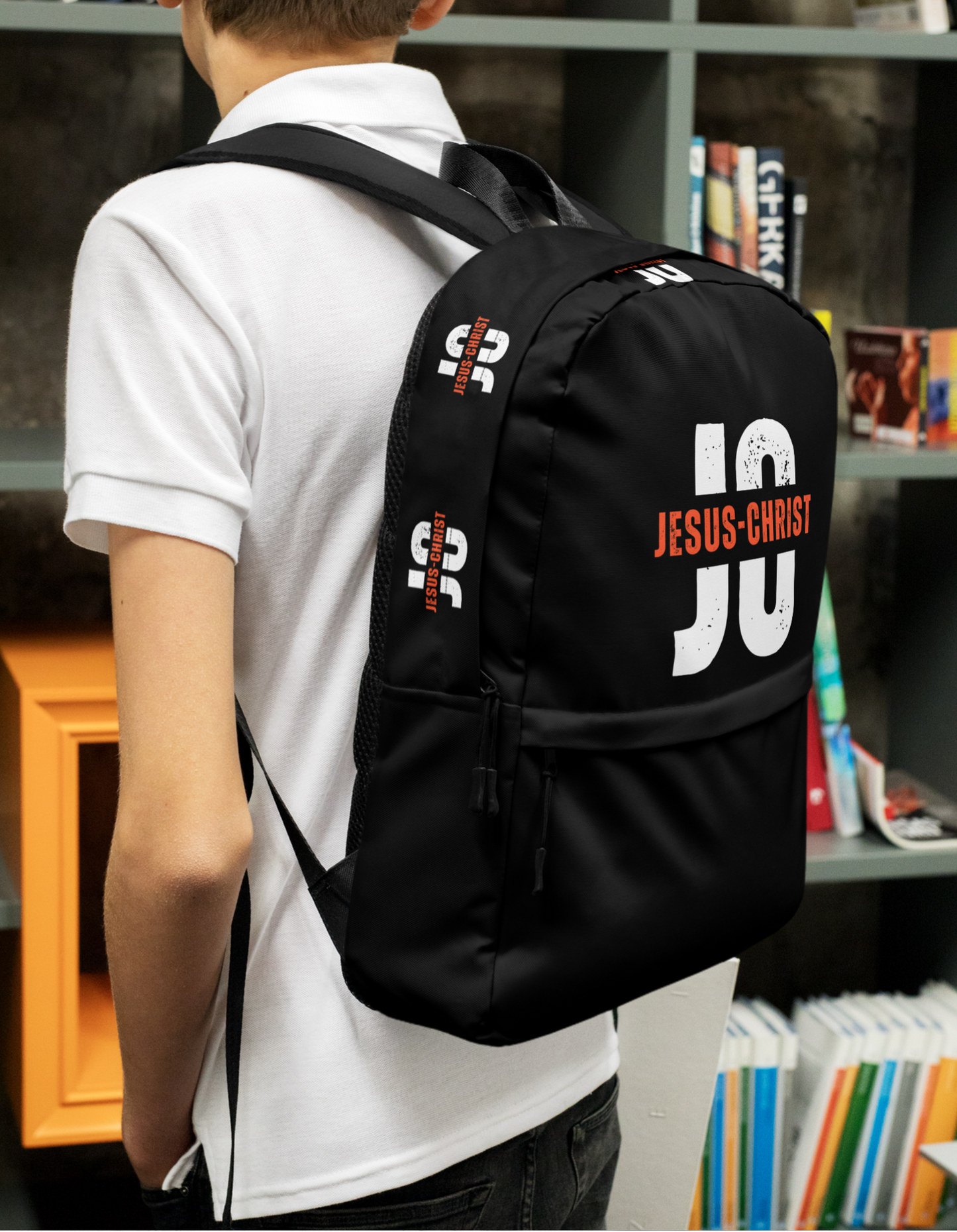 Sac à Dos Jésus-Christ – Porte ta Foi Partout🎒✨ Nzamuak for JESUS