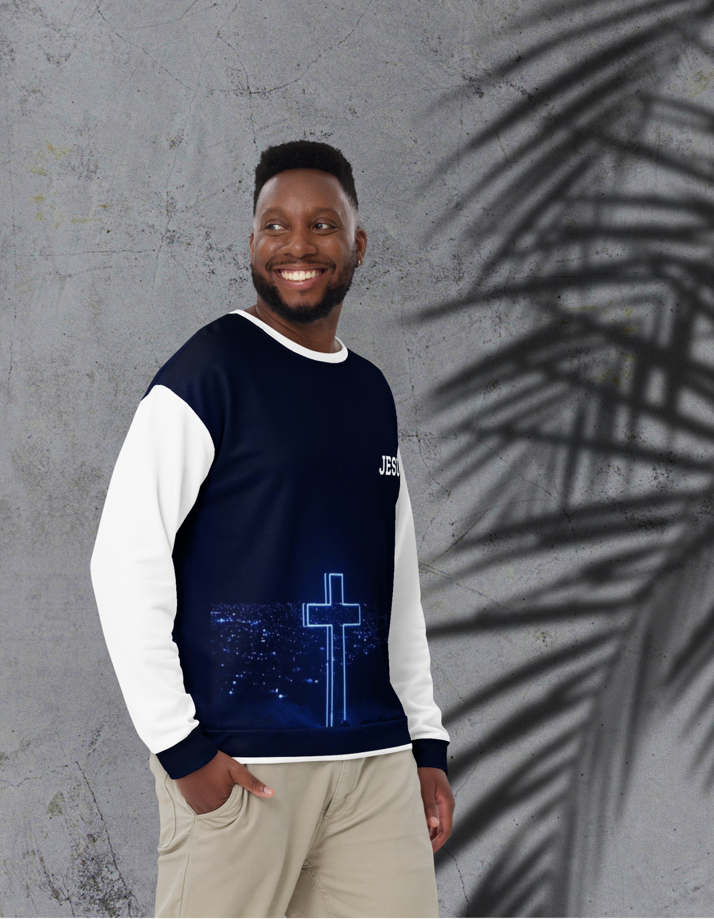 Sweat-Shirt bleu de nuit-JESUS Nzamuak for JESUS