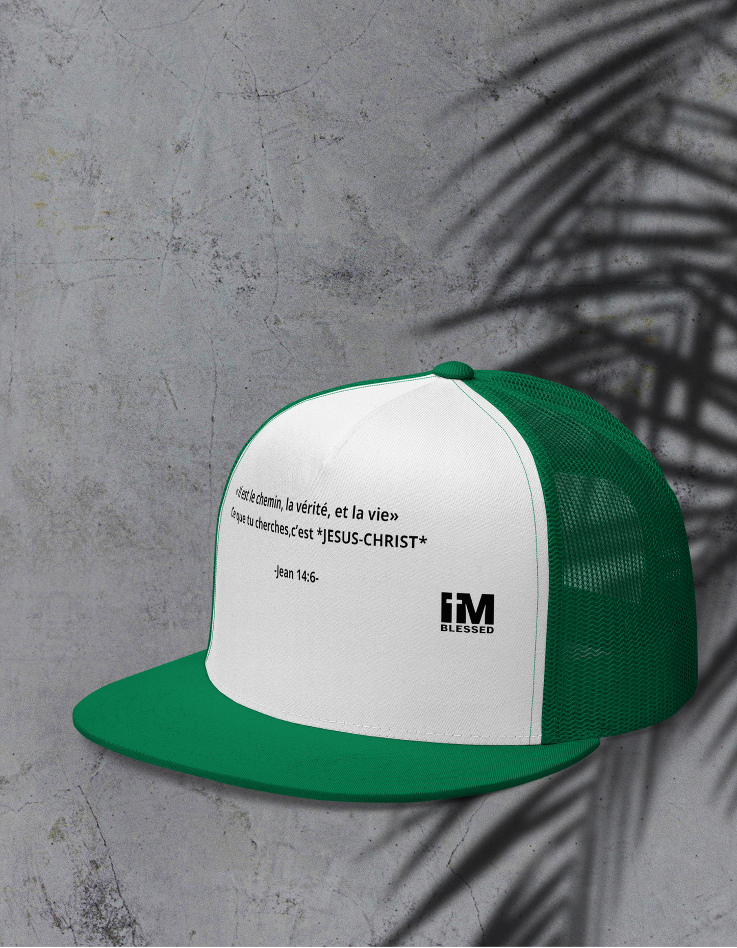 Casquette Trucker- “Le Chemin – Jean 14:6” Nzamuak for JESUS