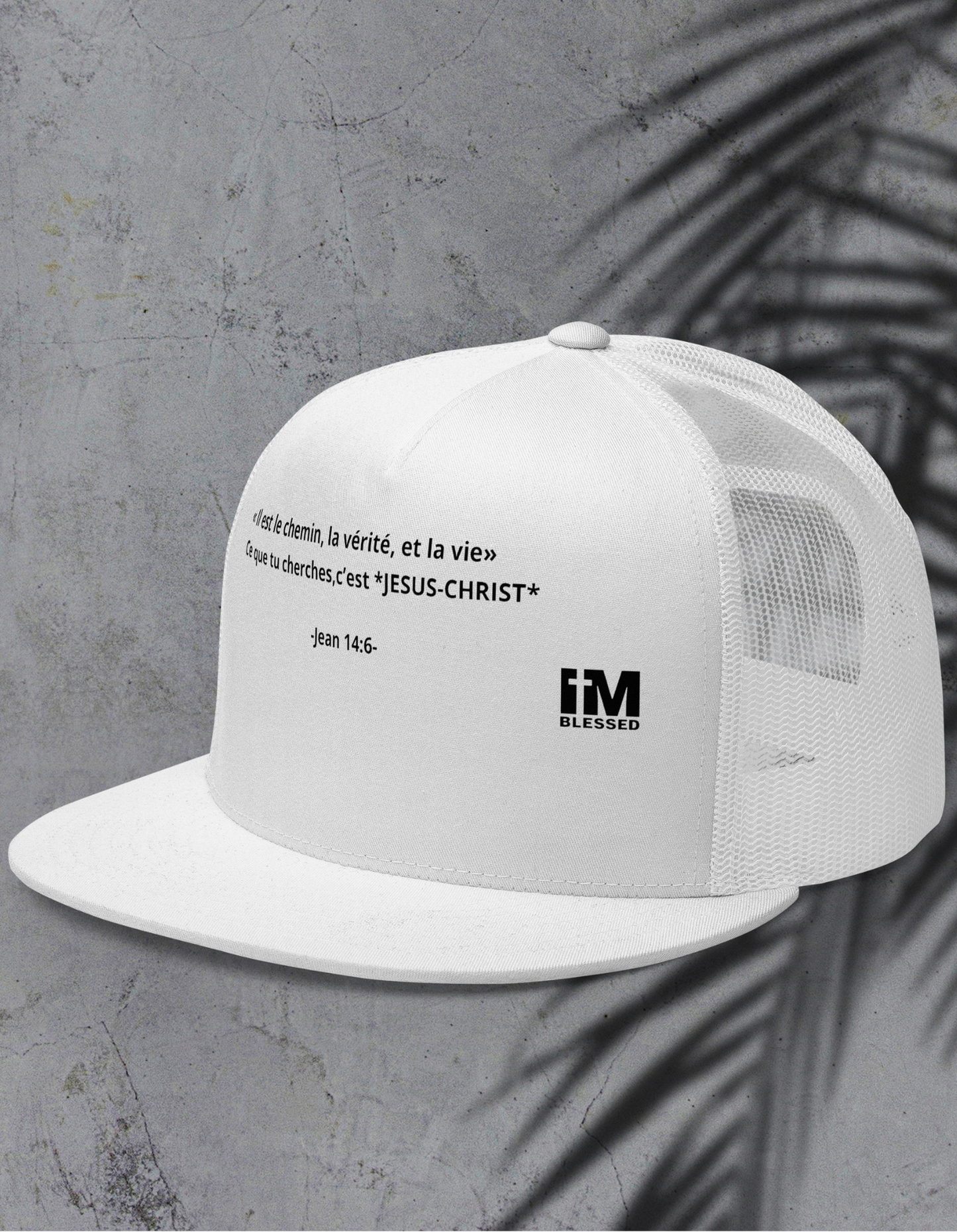Casquette Trucker- “Le Chemin – Jean 14:6” Nzamuak for JESUS