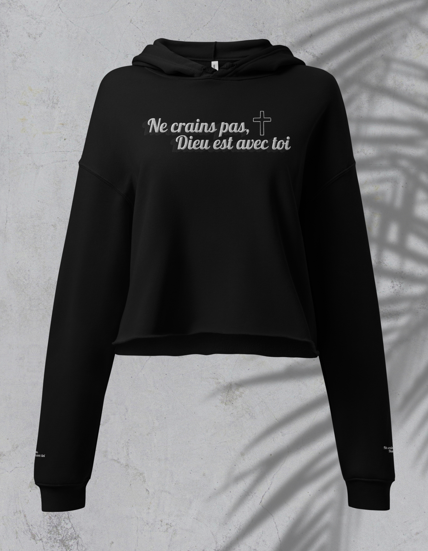 Sweat à Capuche Crop-Top - Ne Crains Pas – Hoodie Confort et Foi Nzamuak for JESUS