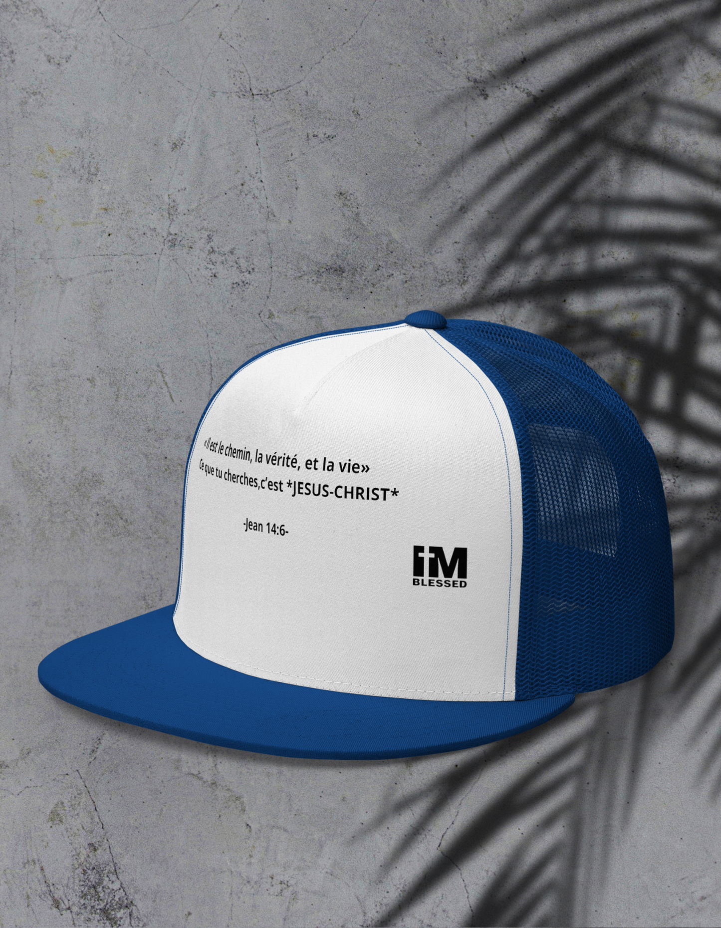 Casquette Trucker- “Le Chemin – Jean 14:6” Nzamuak for JESUS