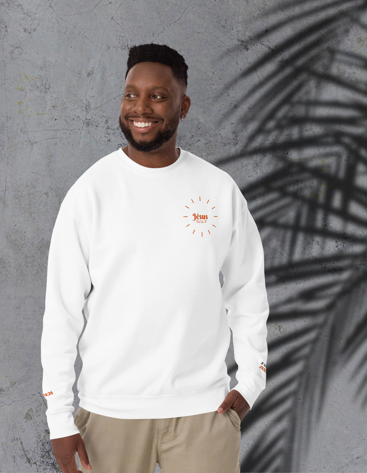 Sweatshirt premium - Jesus - cercle Nzamuak for JESUS