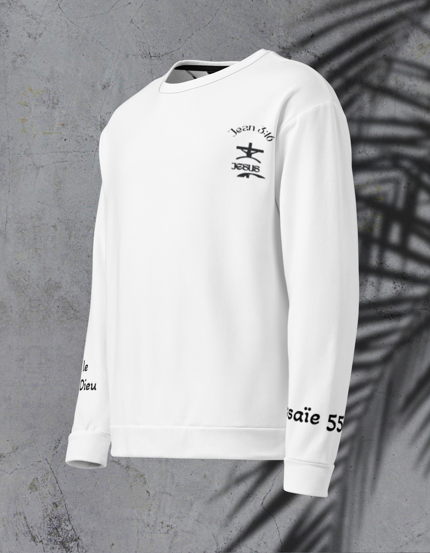 Sweatshirt- Essaï 55: 8-9 Nzamuak for JESUS