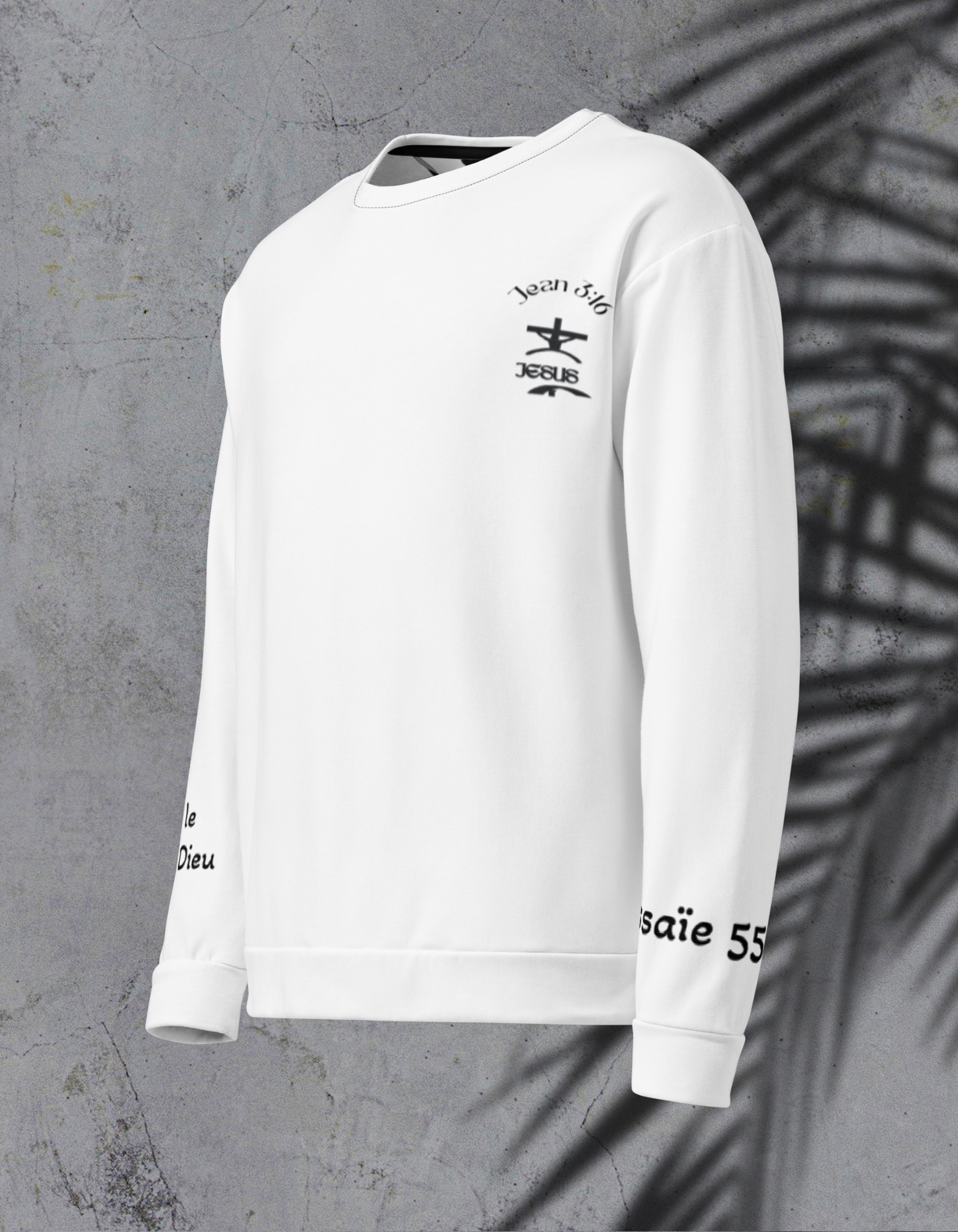 Sweatshirt- Essaï 55: 8-9 Nzamuak for JESUS