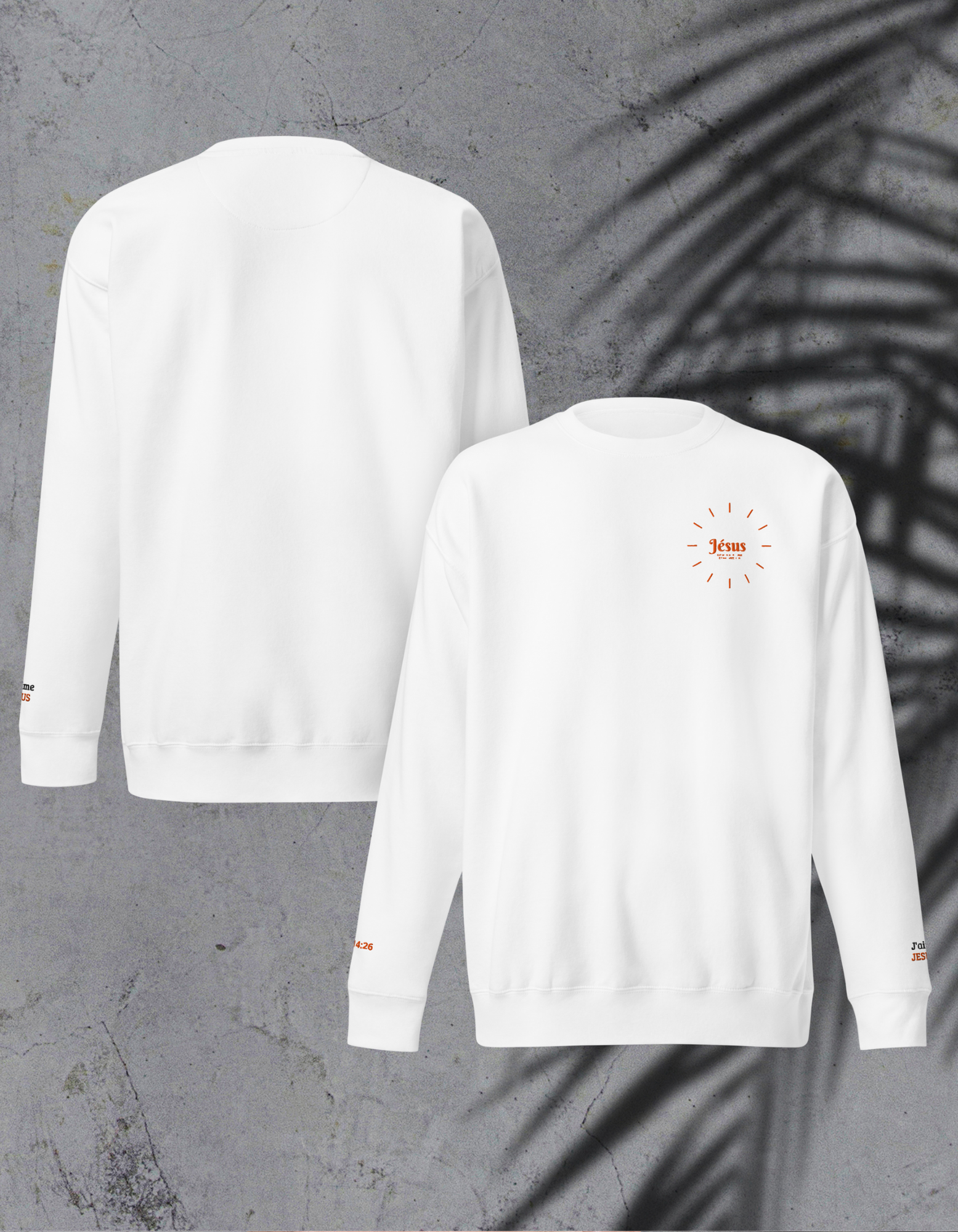 Sweatshirt premium - Jesus - cercle Nzamuak for JESUS