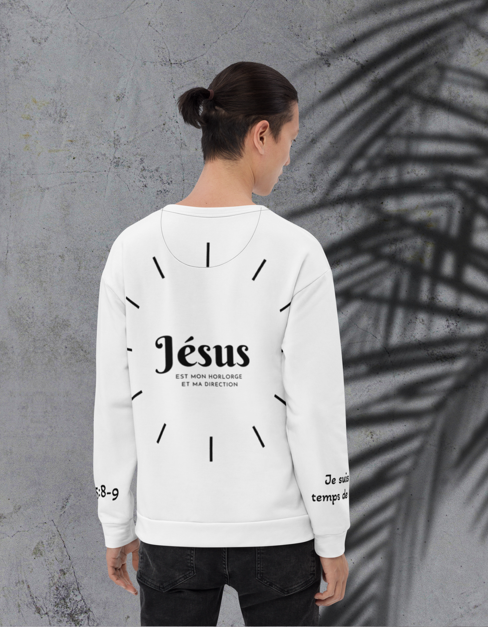 Sweatshirt- Essaï 55: 8-9 Nzamuak for JESUS