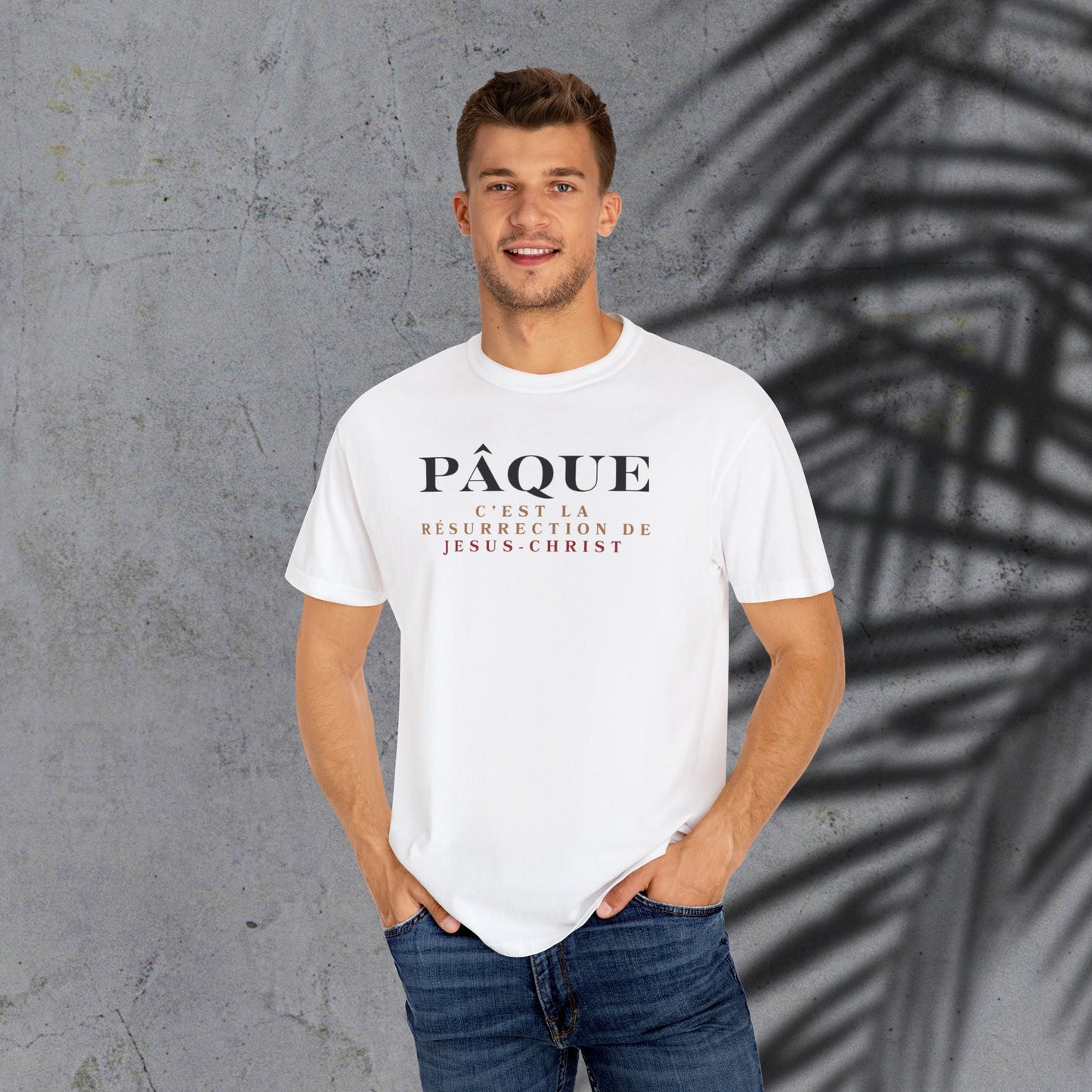 Easter Resurrection Unisex T-Shirt - PÂQUE Design Printify