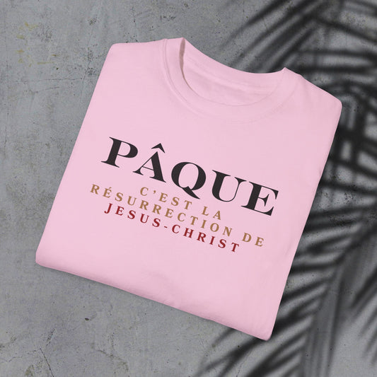 Easter Resurrection Unisex T-Shirt - PÂQUE Design Printify