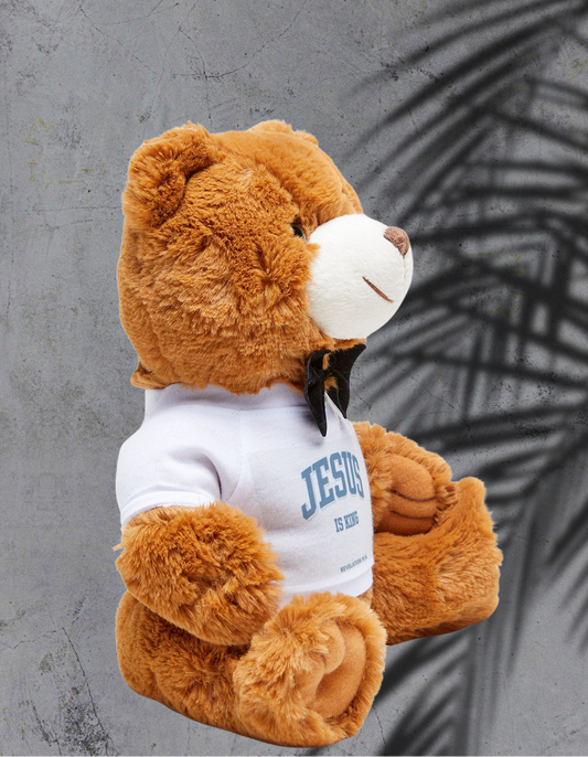 Champion Teddy en t-shirt Jesus is King Printify