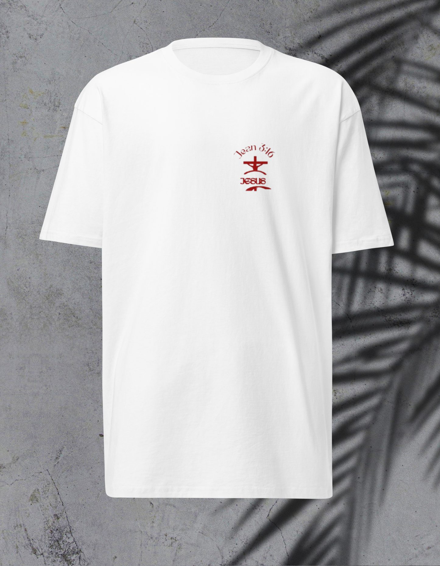 T-shirt lourd homme-“Jean 3:16 – logo” Nzamuak for JESUS