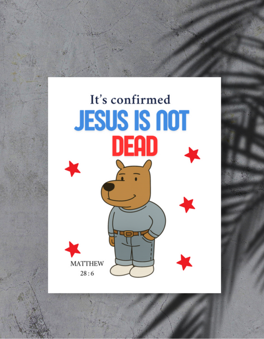Affiche-Jésus n’est pas mort Nzamuak for JESUS