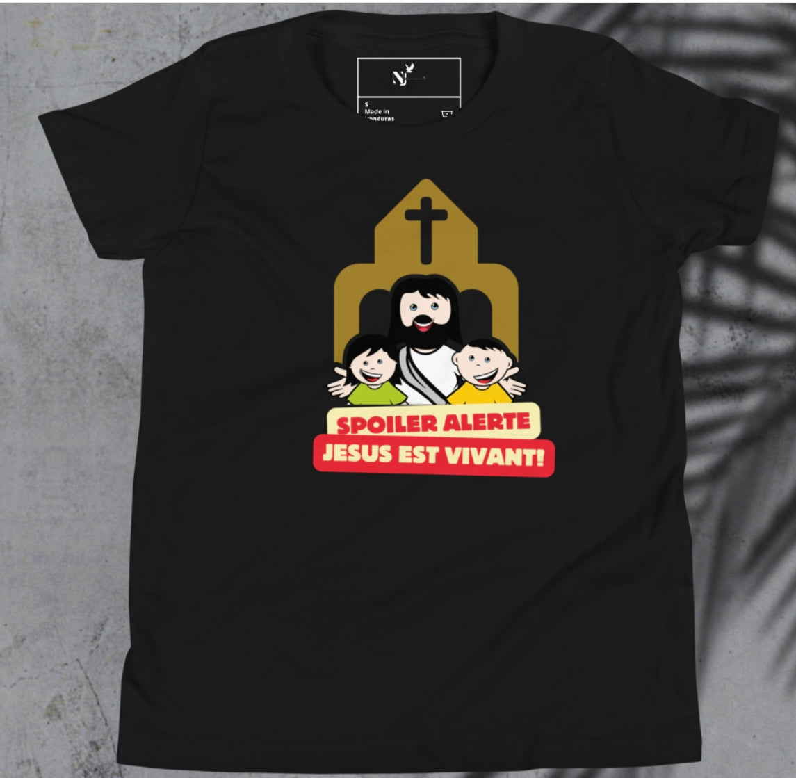 T-shirt à Manches Courtes pour Adolescent- spoiler alerte Nzamuak for JESUS