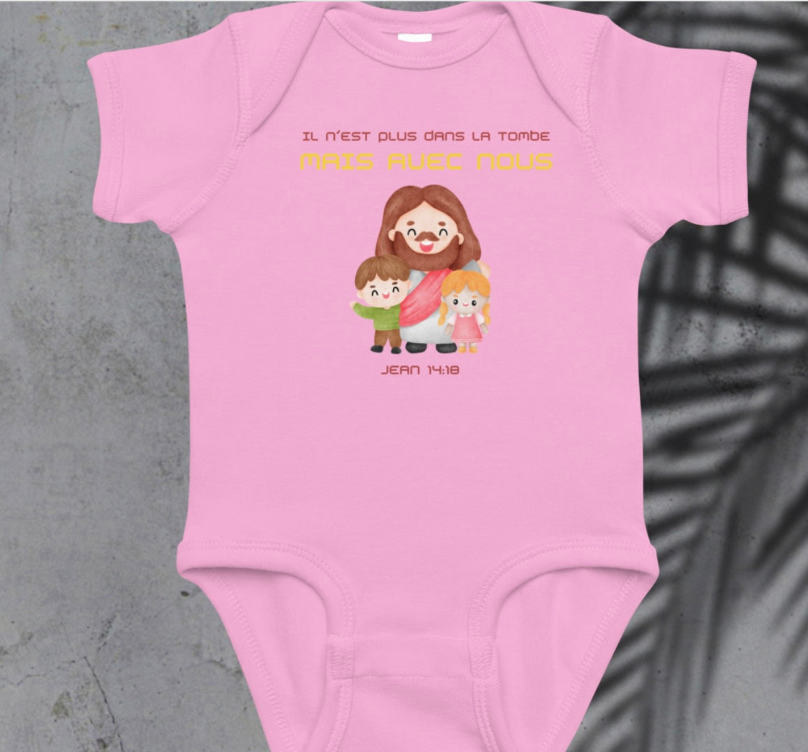 Body pour bébés -Jésus est avec nous Nzamuak for JESUS