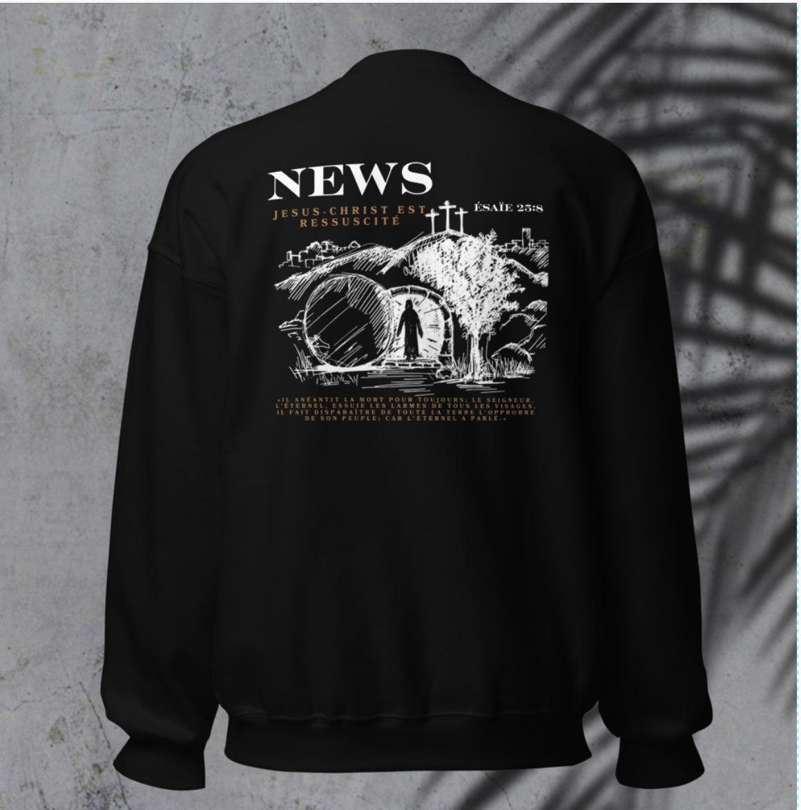 Sweat Unisexe à Col Rond premium- News about  JESUS Nzamuak for JESUS