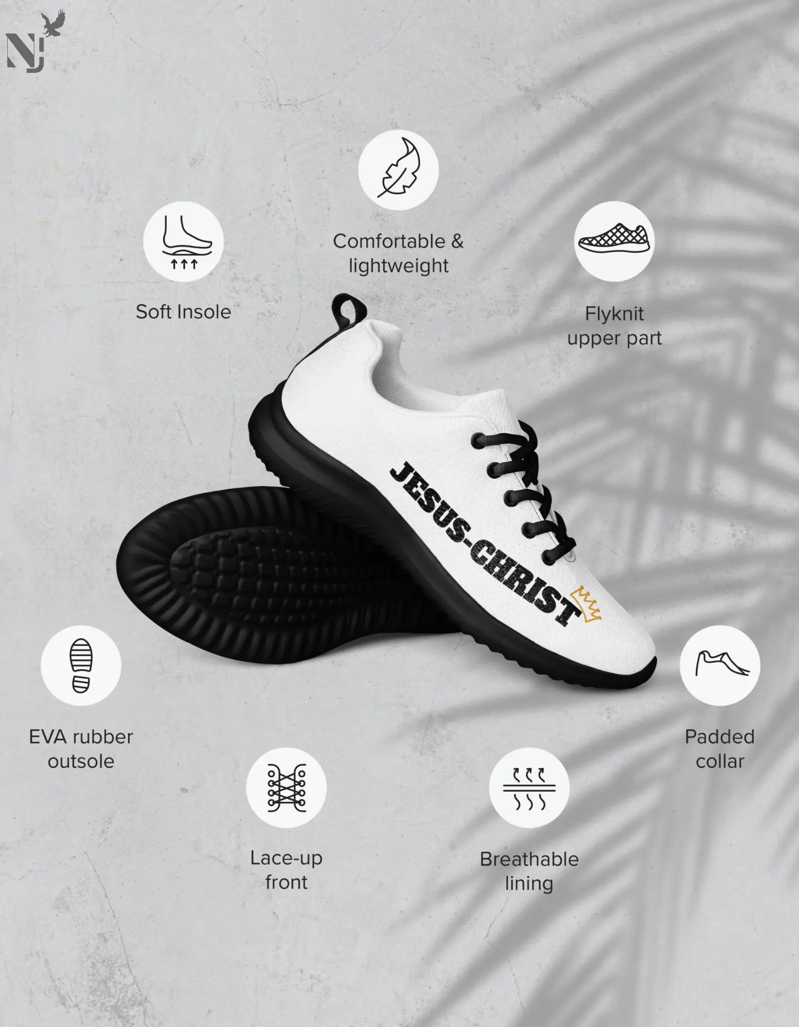 JESUS-CHRIST Crown sneaker Nzamuak for JESUS
